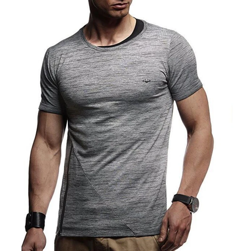 2021 летняя новая модная мужская повседневная футболка из хлопка с коротким