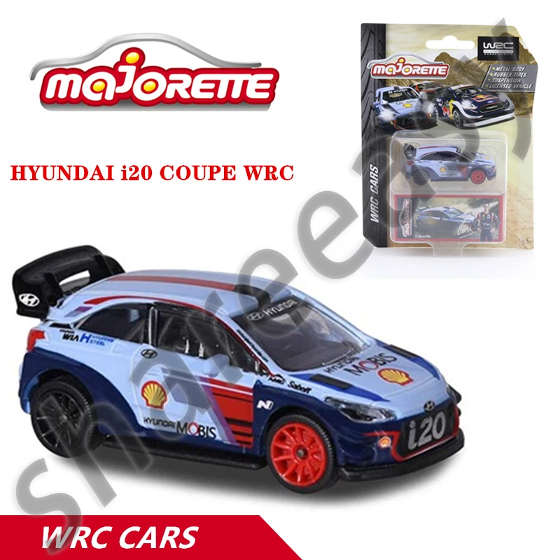 Модель автомобиля Majorette 1/64 серии WRC Hot Pop для детей из литого металла Hyundai i20 VW Polo Citroen C3 Ford.