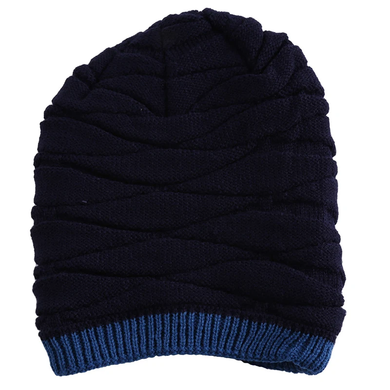 Зимняя шапка вязаная для мужчин и женщин 2020 одноцветная толстая теплая мягкая тянущаяся с плюшевой
