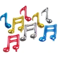 2pcsset 16inch musical notes foil balloons music birthday party supplies inflatable globos wedding decorations helium air balls