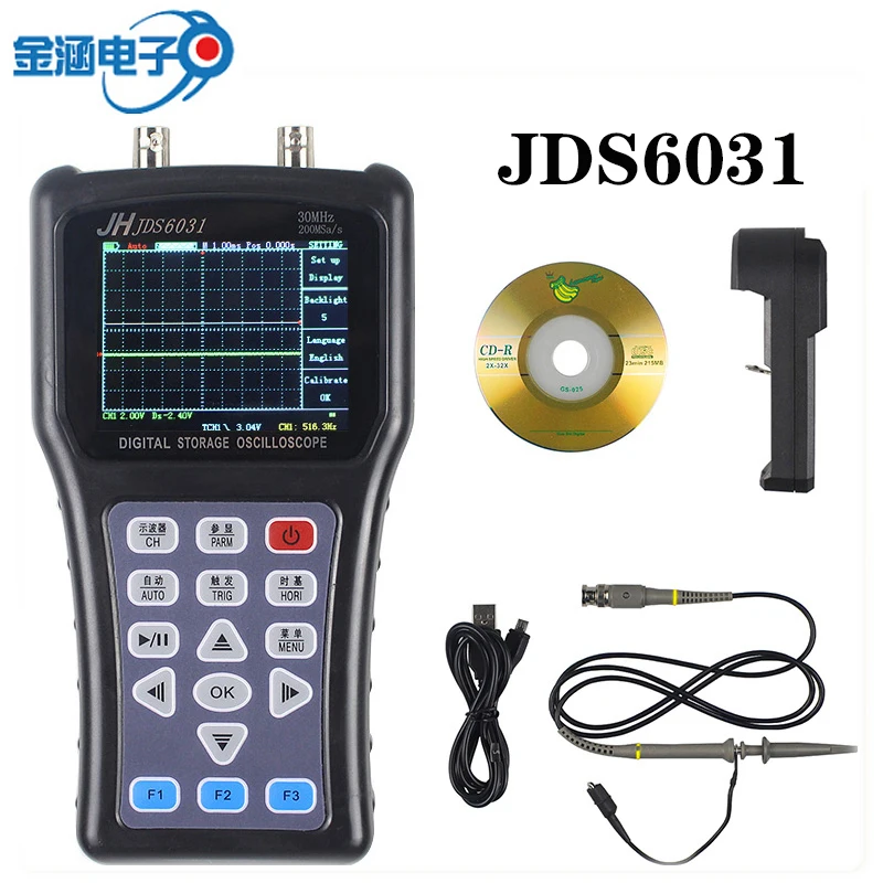 Jinhan JDS6031 мультиметр осциллограф цифровое хранилище оциллограф 1CH 30 МГц 200MSa/S diy kit