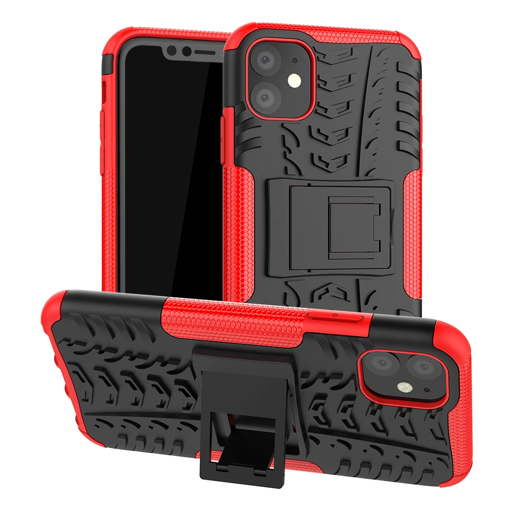 

Fashion Armor Rugged Anti Fall Kickstand Phone Case For Xiaomi Note 10T 11 10I 10 Pro Lite Anti Fall Colors Protection TPU Case