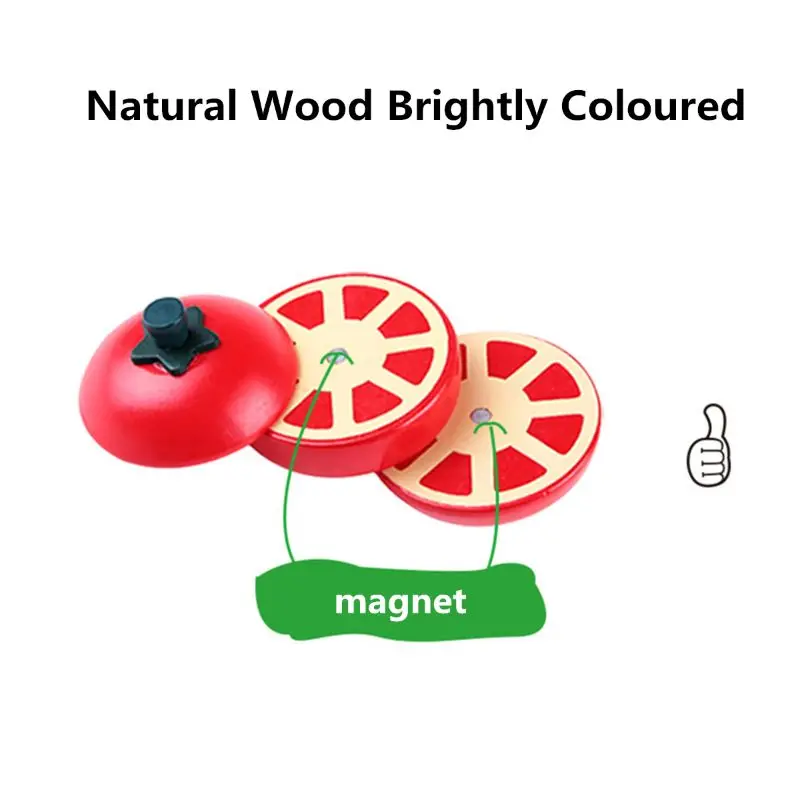 

28PCS Wooden Simulation Kitchen Series Toys Cutting Vegetables Set Toys Montessori Early Education Gifts XX9E