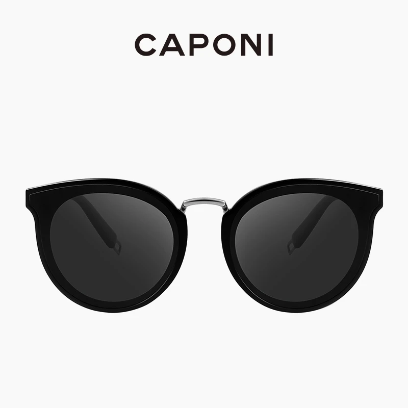CAPONI Nylon Polarized Women's Sunglasses Fashion Trendy Cat Eye Sun Glasses Outdoor Anti Uv Ray Original Design Eyewear CP1097