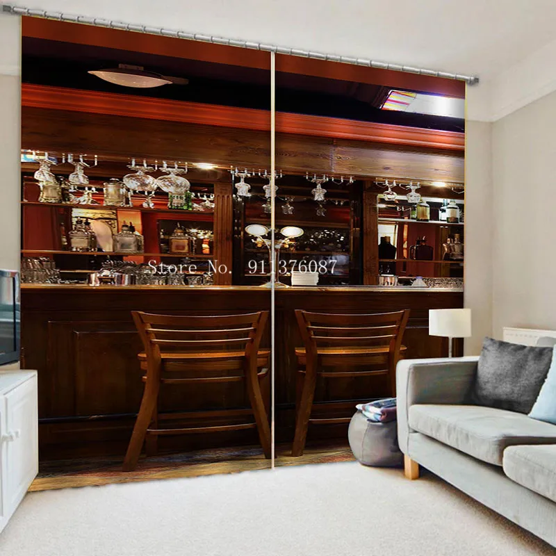 Хит продаж винные занавески винный шкафчик бутылка и искусство винограда на