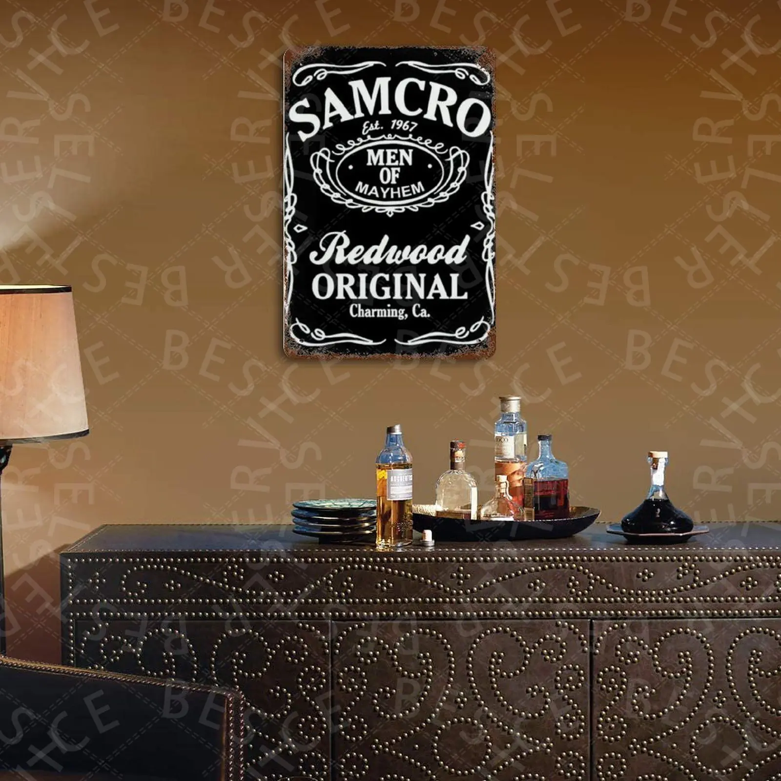 

Sons of Anarchy Metal Plate Tin Sign Personalized Living Room Decorative Plaques Iron Painting Home Decor 20*30cm