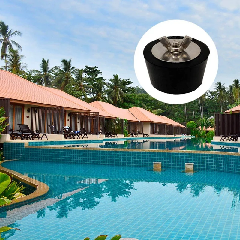 

2Pcs Swimming Pool Accessories Antifreeze for Swimming Pool Pipes in Winter Rubber Stopper Swimming Pool Rubber Stopper