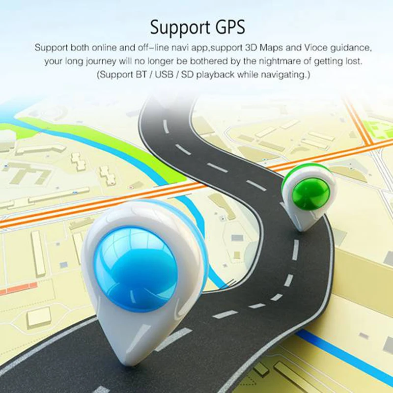 10 25 дюймов Android 8 1 2G + 32G Автомобильный GPS навигационный мультимедийный плеер Bluetooth