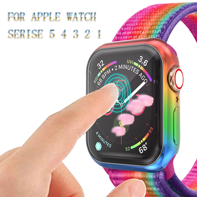 Чехол для часов Apple Watch 5 series 4 band чехол 40 мм 44 Тонкий ТПУ протектор iWatch