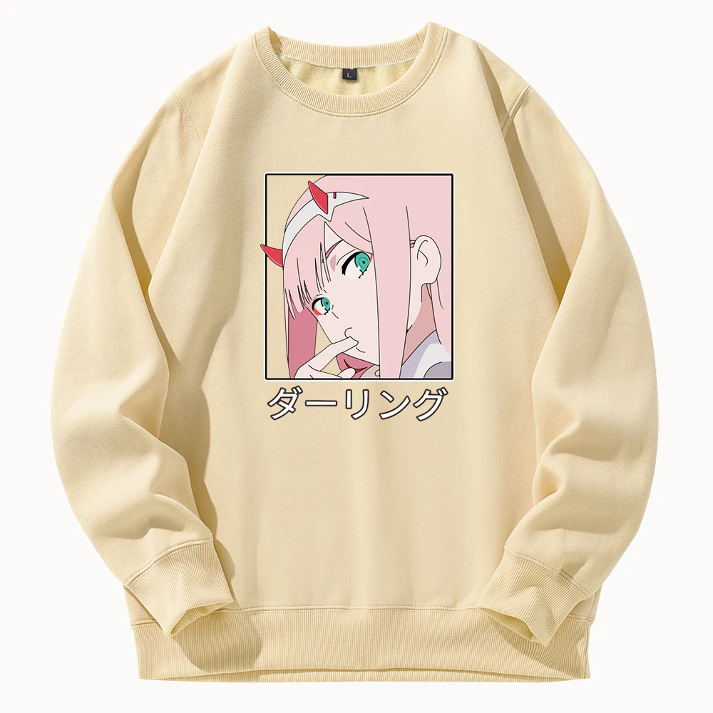 

Худи Zero Two kawaii Японские Аниме толстовки Женская Зимняя мода уличная одежда свитшоты женские harajuku Мультфильм парный пуловер