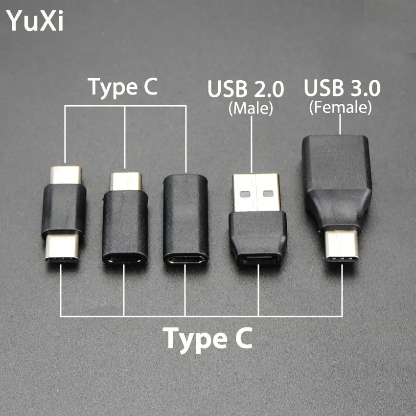 Адаптер YuXi с USB Type C на переходник OTG штырь гнездо 3 0 конвертер заряда разъем для
