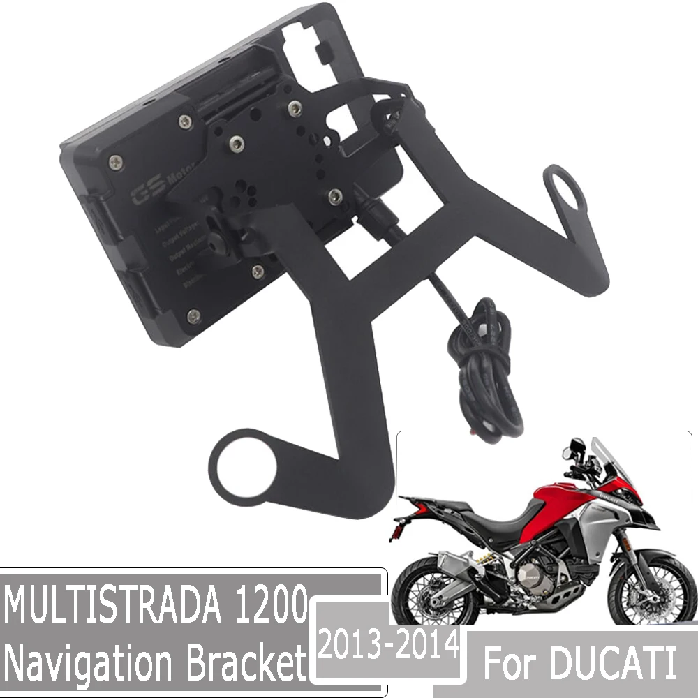 

For DUCATI MULTISTRADA 1200 MY 2013-2014 SUPPORTO GPS Smart Phone Navigation Mount Mounting Bracket Adapter Holder