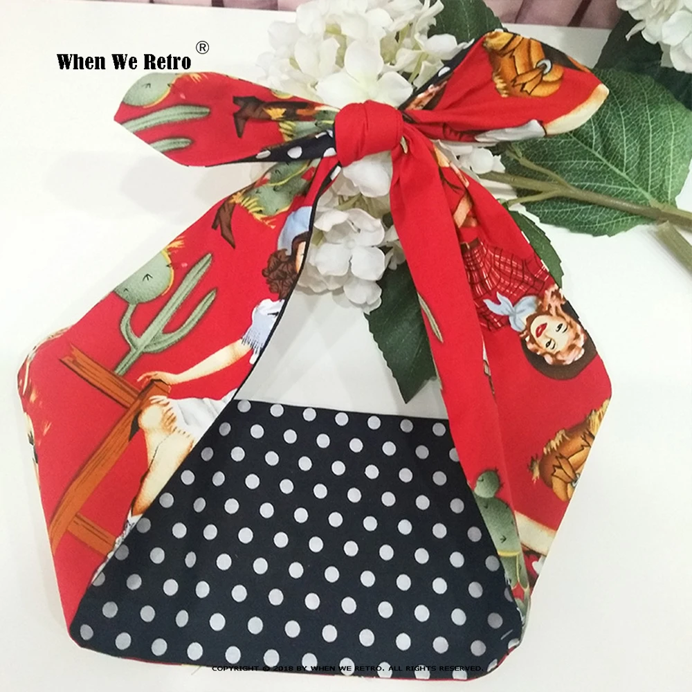 50-е Ретро стиль шарфом и капюшоном для девочки повязка на голову с милыми ушками