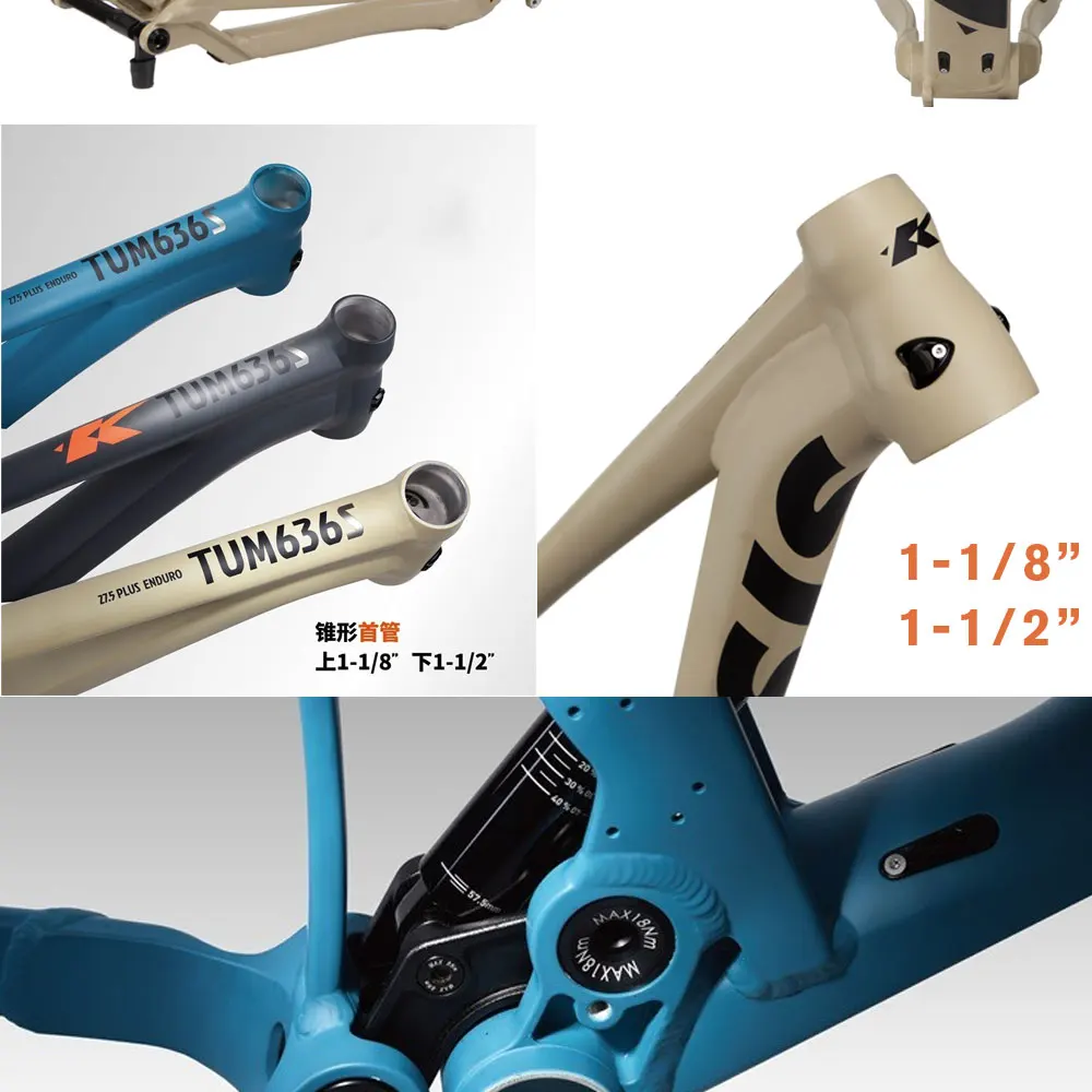 Подвеска для горного велосипеда kinжеса AM рама TUM636s 27 5/29 дюймов амортизатора из