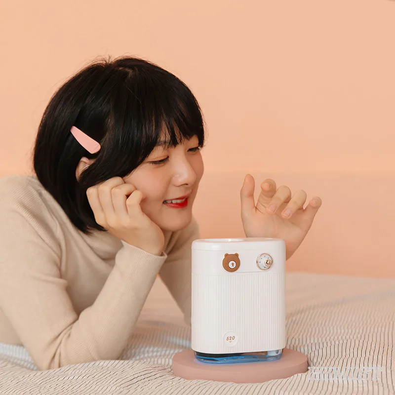 

520ml Ultrasonic Air Humidifier Romantic Soft Light USB Essential Oil Diffuser Purifier Aroma Anion Mist Maker for Office Home
