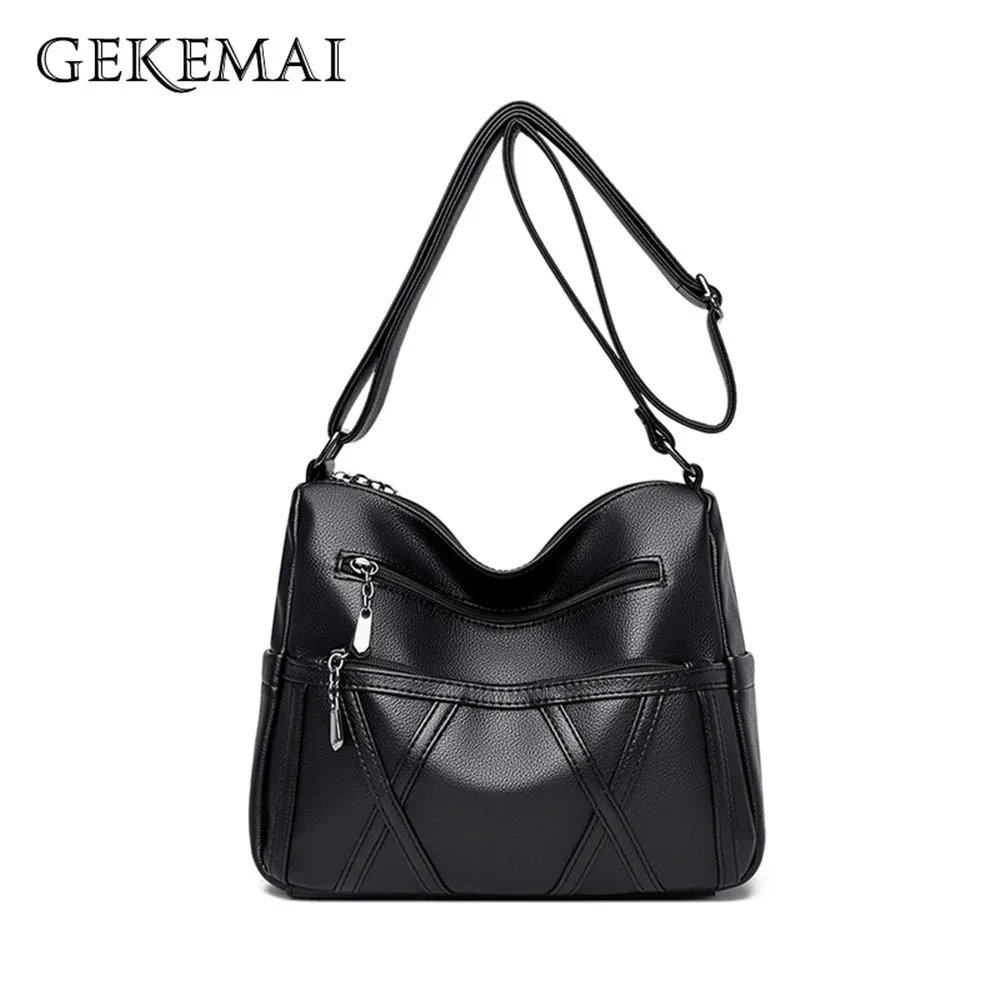 

Модные дизайнерские сумки для телефона, Новая высококачественная кожаная женская сумка через плечо, дорожные сумки, однотонная многофункц...