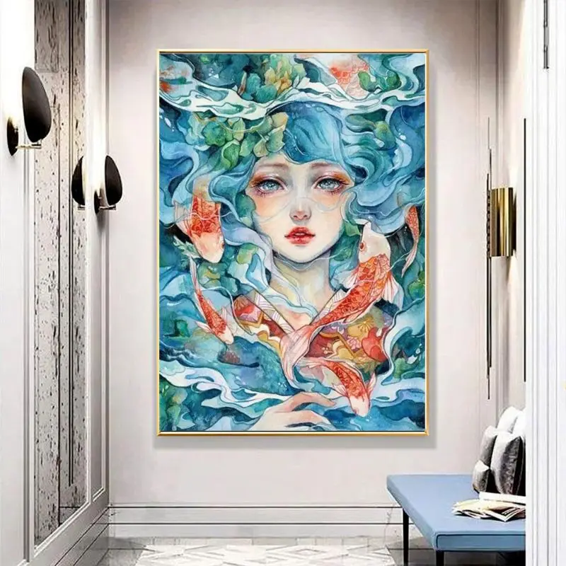 Набор для вышивки крестиком 11CT сделай сам морская красота точная печать рыбок