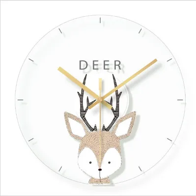 Современные акриловые настенные часы C5T123 дизайнерские с 3d-декором синие для