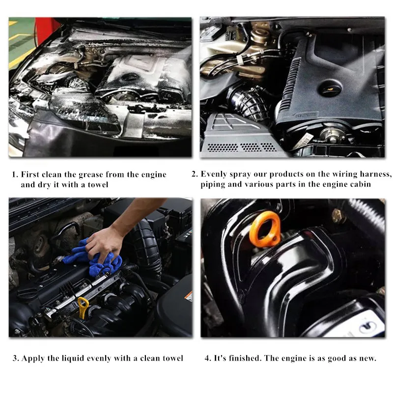 Средство для покрытия двигателя 120 мл средство очистки моторного отсека удаление