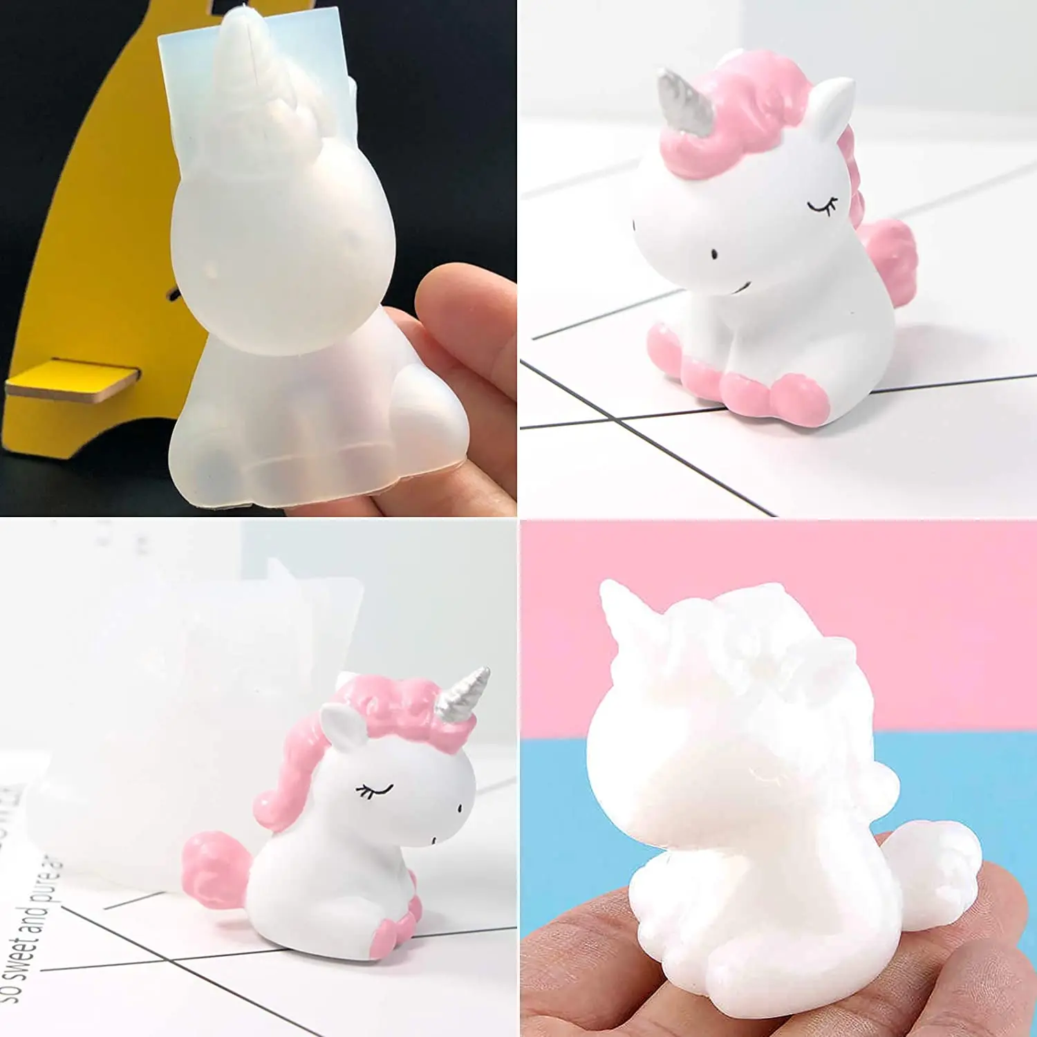 3D Animal Epoxy Resin Silicone Molds For Keychain Pendant 3D Lion Bear Candle MoldDIY Crafts Decorations Jewelry Making Tools