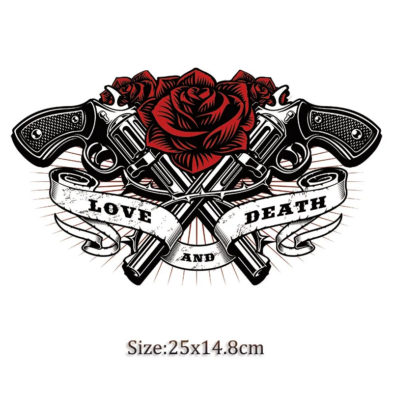 Термотрансферная наклейка с черепом в стиле панк аксессуары для одежды