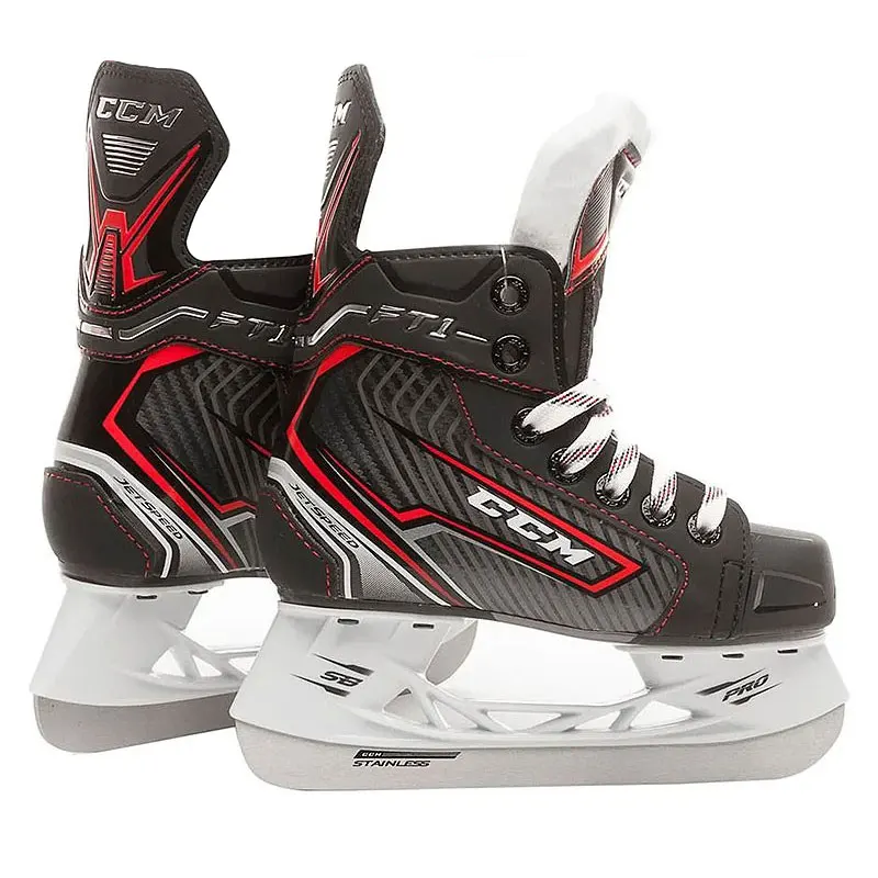 CCM JETSPEET FT1Ice хоккейная обувь тренировка игра шайба patines profesionales роликовые коньки