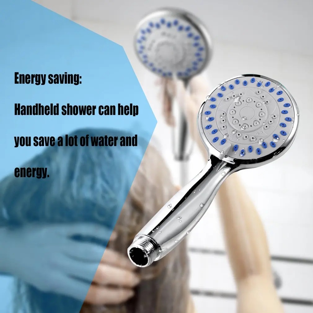 

dropshipping Large Function Chrome Bath Shower Head Handset Handheld Anti-limescale Universal Hot Sale