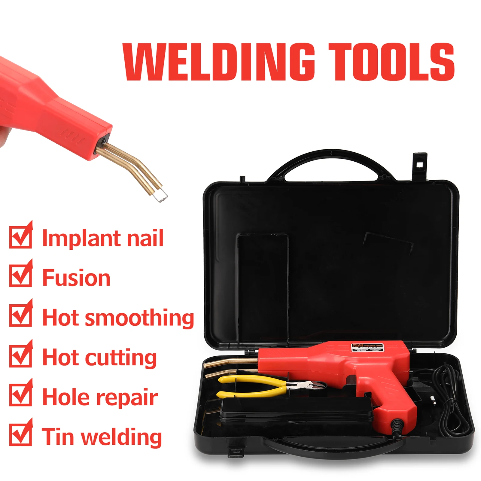 

Handy Plastics Welders Garage Tools Hot Staplers Machine Staple PVC Repairing Machine Car Bumpers Repairing Stapler Welding Tool