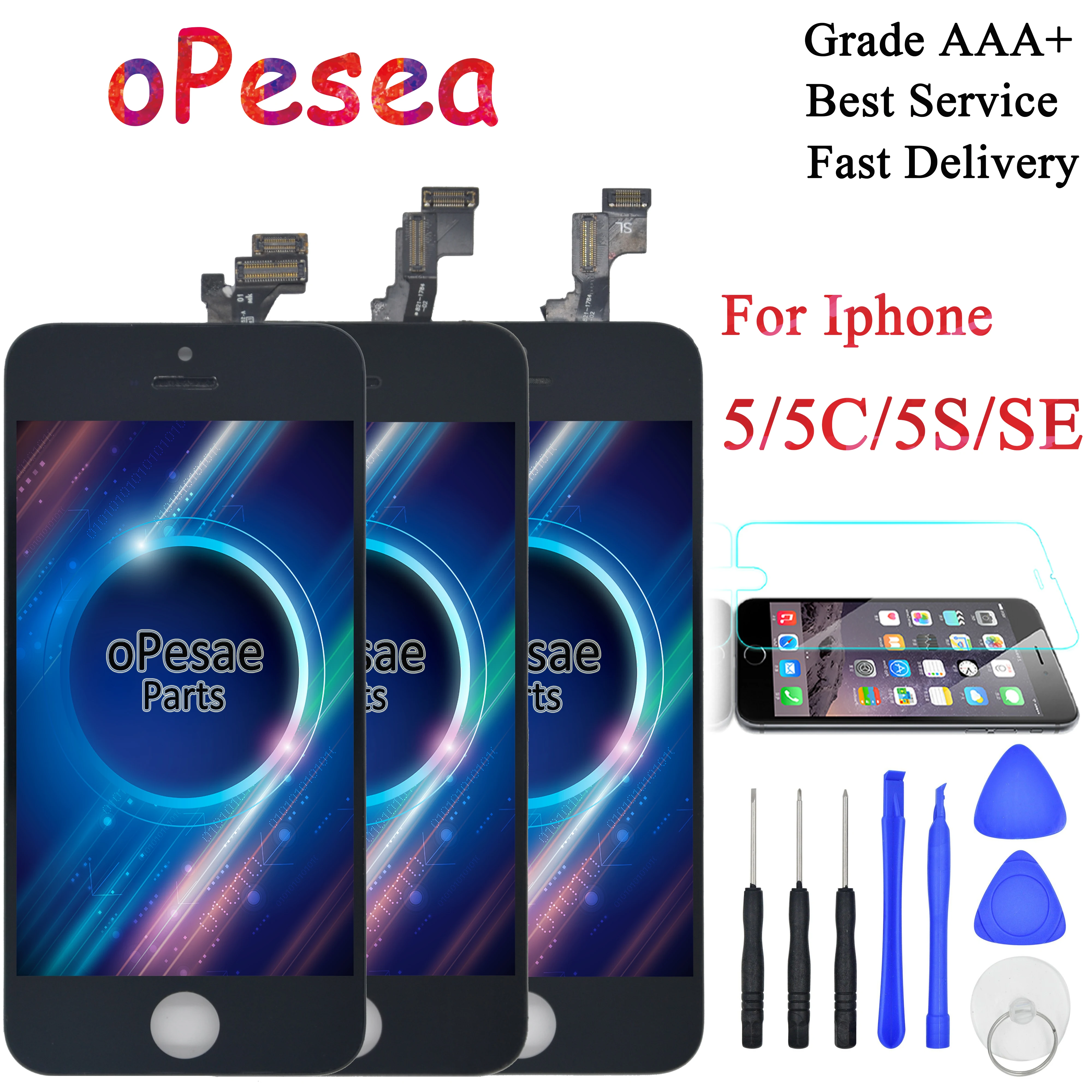 Класс AAA для iphone 5 экран 5s 5c SE ЖК дисплей Pantalla сенсорный панель дигитайзер сборка