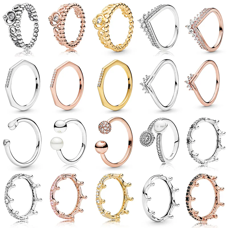 20 стилей Новое поступление серебряное кольцо Корона подвеска жемчуг сделай сам