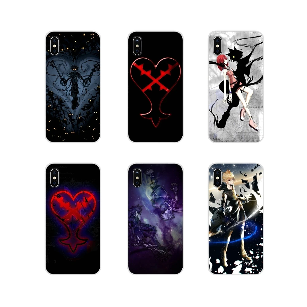 Силиконовый чехол для телефона с сердечками Kingdom Hearts Xiao mi 4 5 5s 6 A1 A2 5X6X8 9 Lite SE Pro Max Mix 2