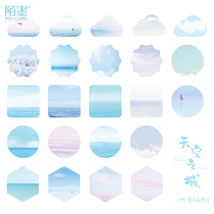 46 шт./кор. небо Дневник для маленьких мальчиков в Корейском стиле декоративные