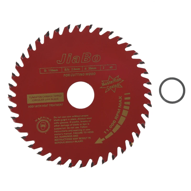 

110mm Diameter 40T Rotary T.C.T Metal Saw Blade for Wood Cutting