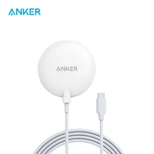 Anker Magnetic Wireless Charger, with 5 ft Built-in USB-C Cable，PowerWave Magnetic Pad Lite Only for iPhone 12(No AC Adapter)