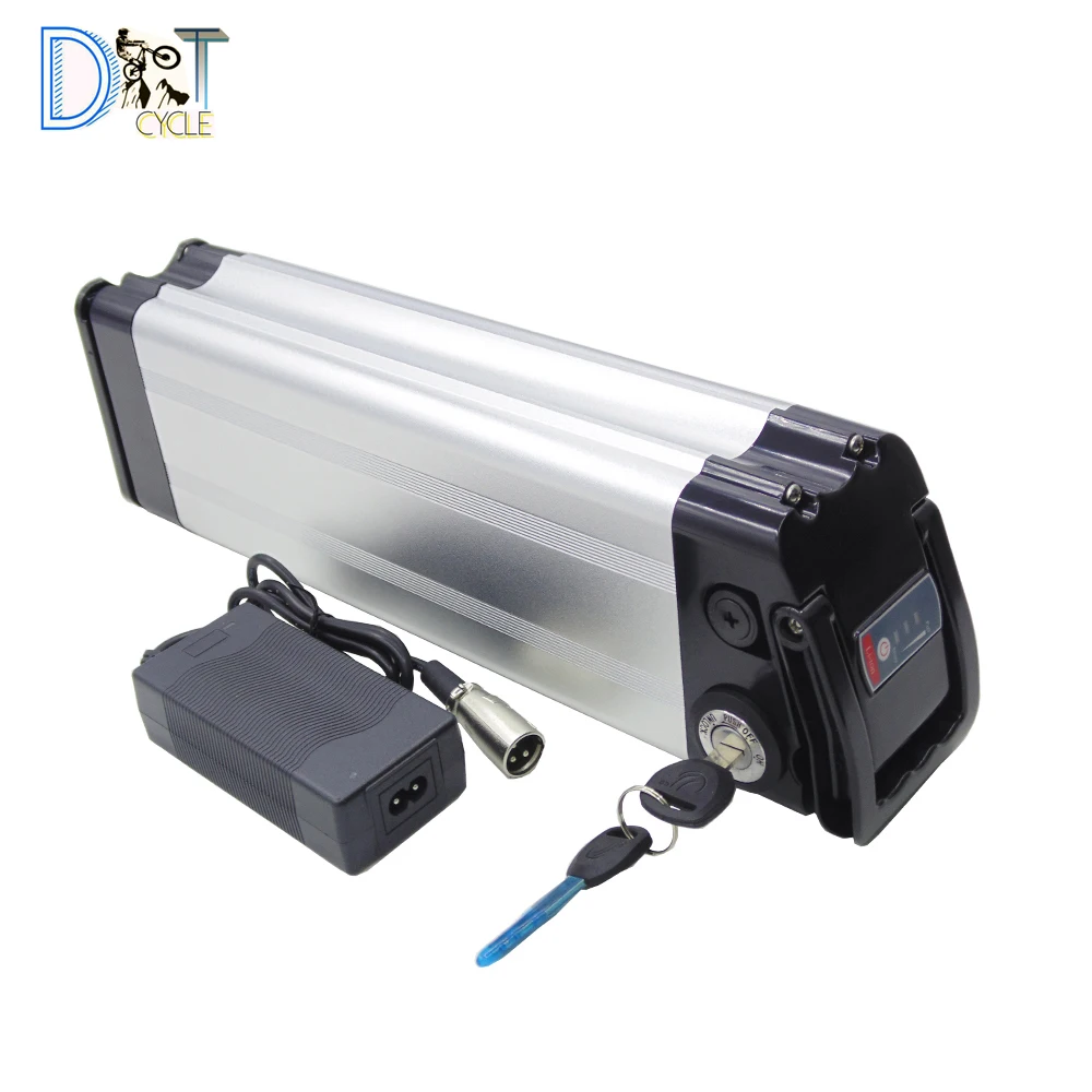 

Free shipping replacement battery 250W 500W 36V 10Ah 36V 15Ah 36V 20Ah silver fish battery Li-ion rechargeable battery pack