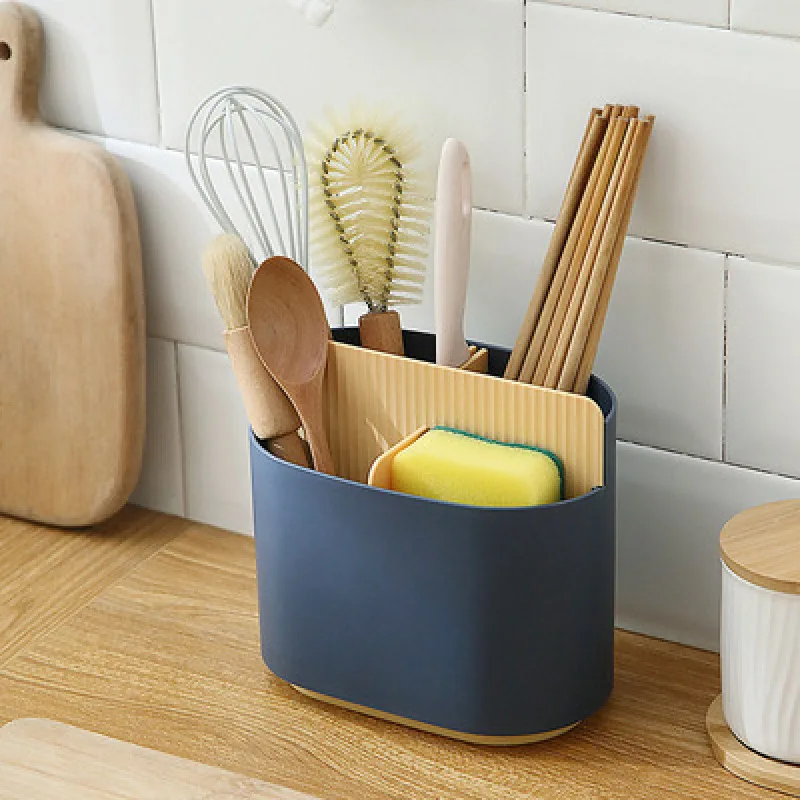 

Multifunctional Creative Multi-compartment Detachable Chopstick Holder Drain and Mildew Proof Household Kitchen Storage Rack