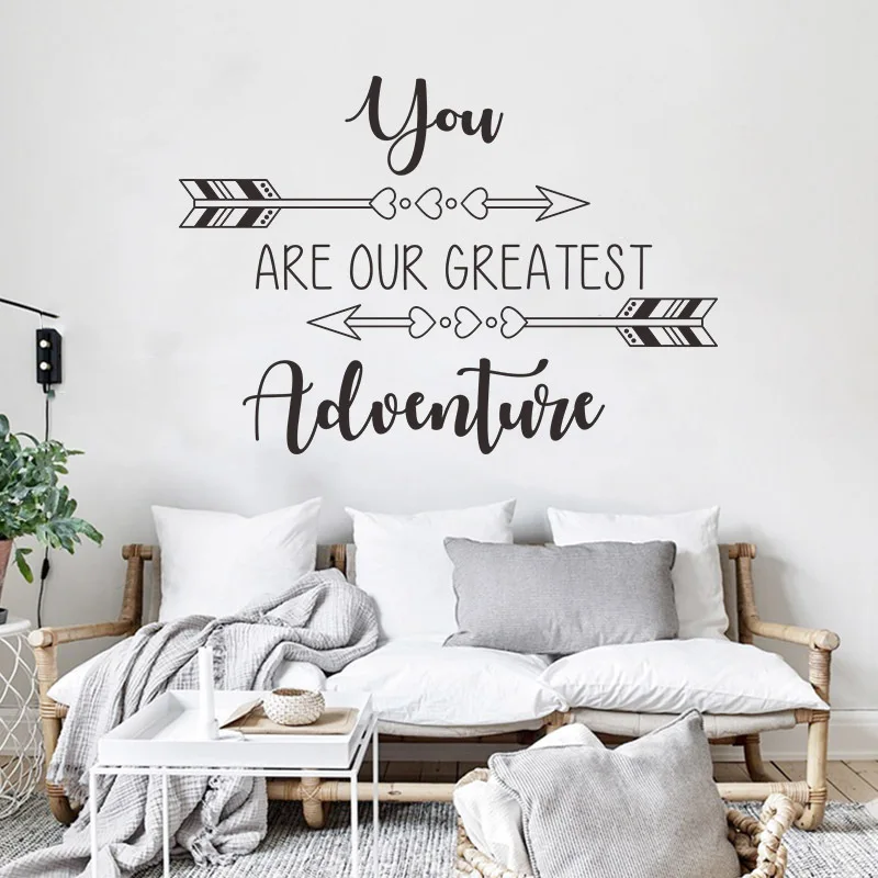 

Bohemian Arrow PVC Wall Stickers Living Room Kid Bedroom Study Home Decoration Detachable Waterproof Wall Stickers