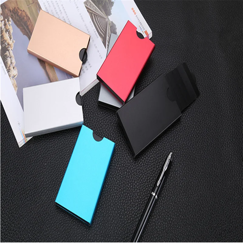 Мужской алюминиевый кошелек 2020 с защитой от кражи держатель для кредитных карт