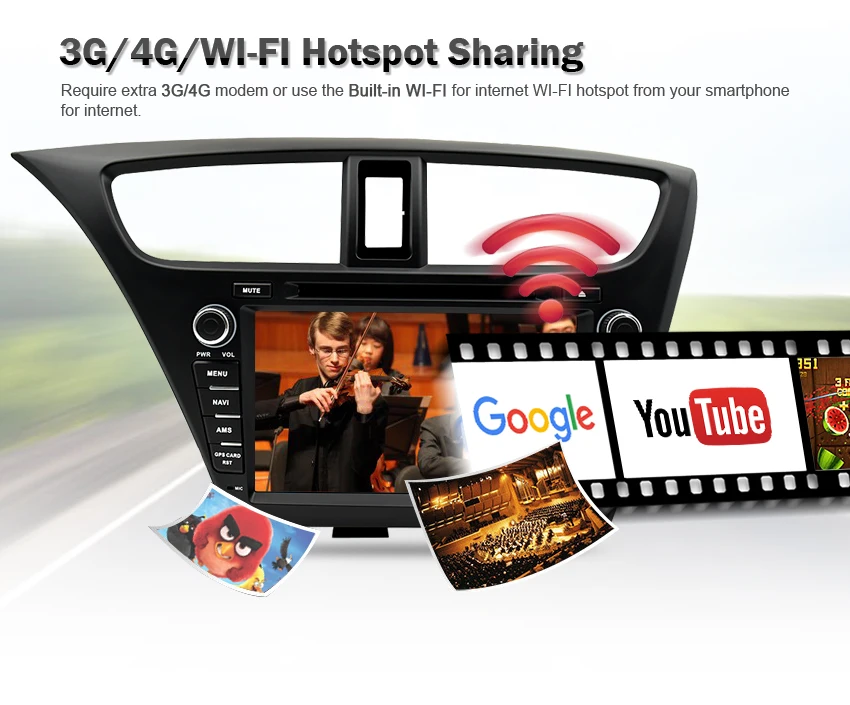 Android 9,0 Стерео DVD для Honda Civic хэтчбек 2013+ Авто Радио RDS gps ГЛОНАСС Аудио Видео Мультимедиа Bluetooth