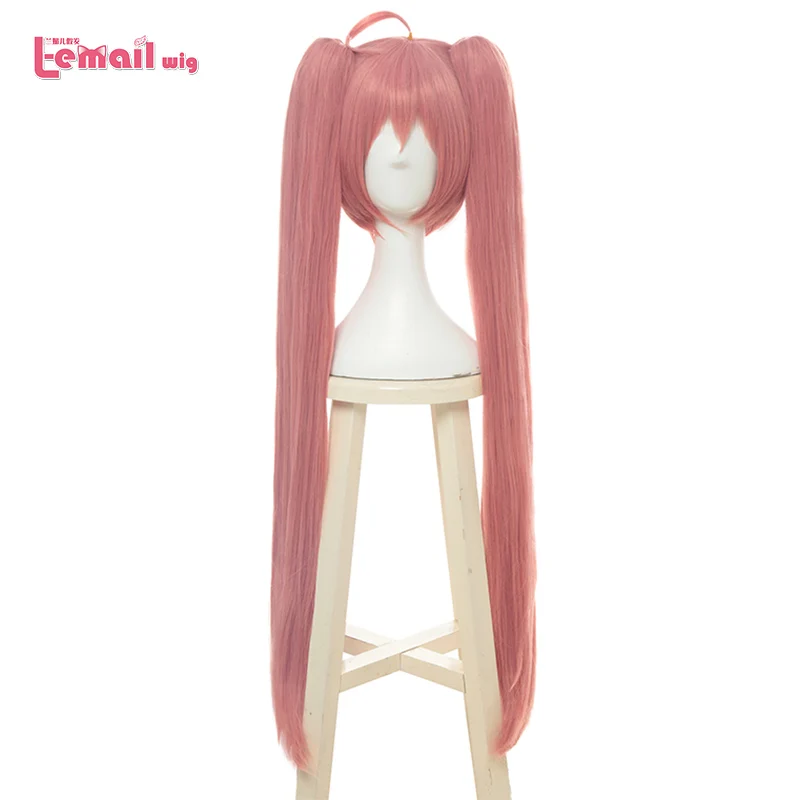 L-email парик Tensei shitara Slime Datta Ken парики для косплея Milim Nava парик розовый Хвосты Косплей парик термостойкие синтетические волосы