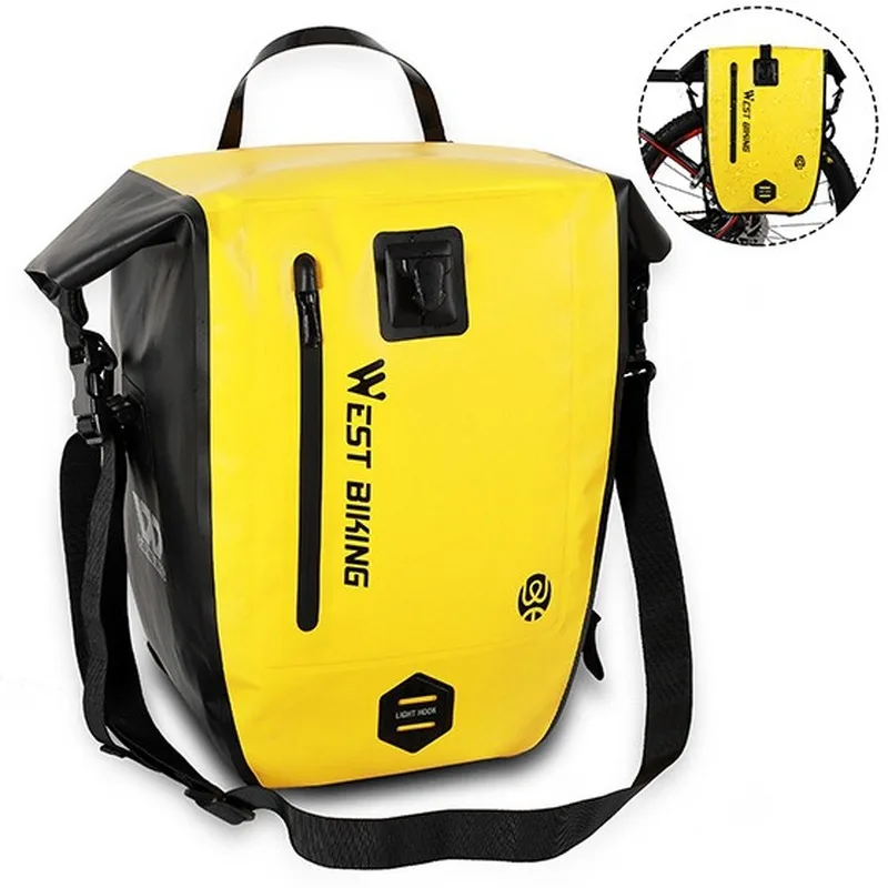 

100%Waterproof Bicycle Bags high Quality nylon camel bag long-distance Bike Bag 25L Large Capacity Trunk Bag Cycling Accessories