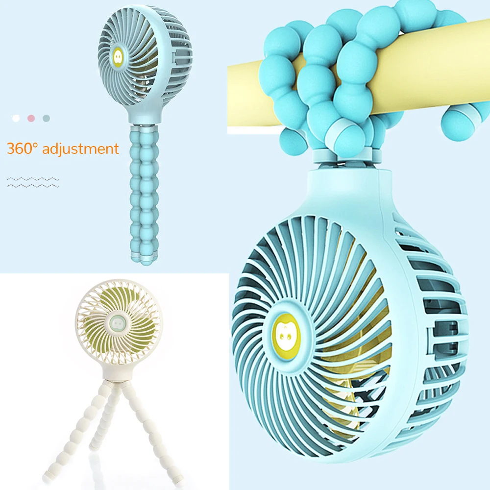 Летний кулер портативный вентилятор ручной USB перезаряжаемый Мини Складной для