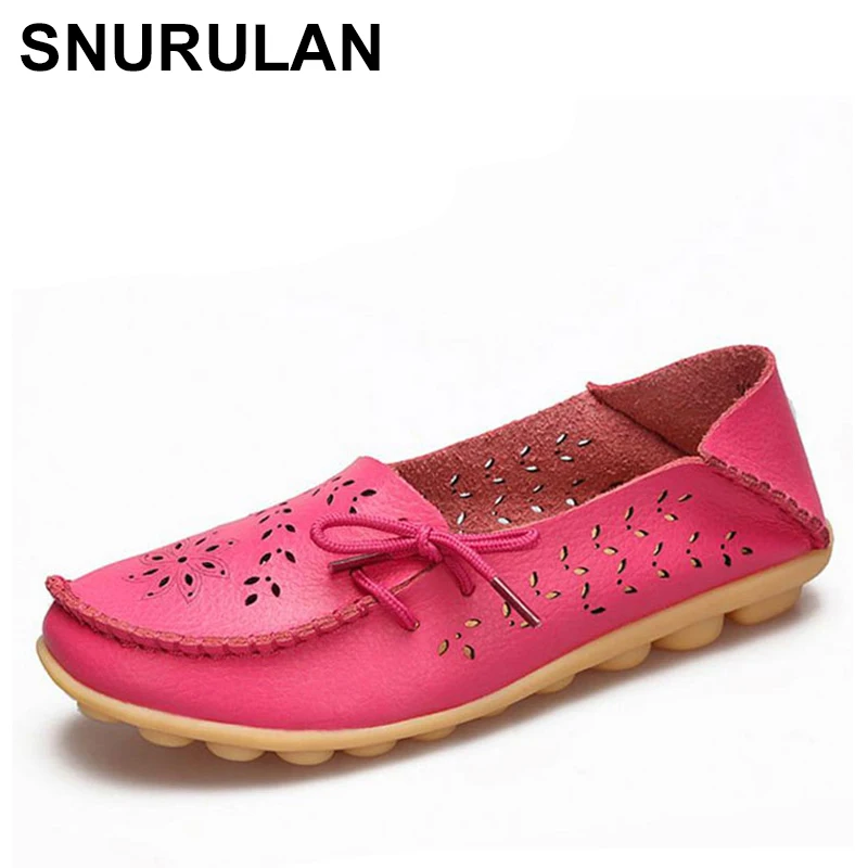 

SNURULAN20 colors Real leather flat shoes Woman Fashion leisure shoes Daliy women Office lady party footwear size 34- 44E072