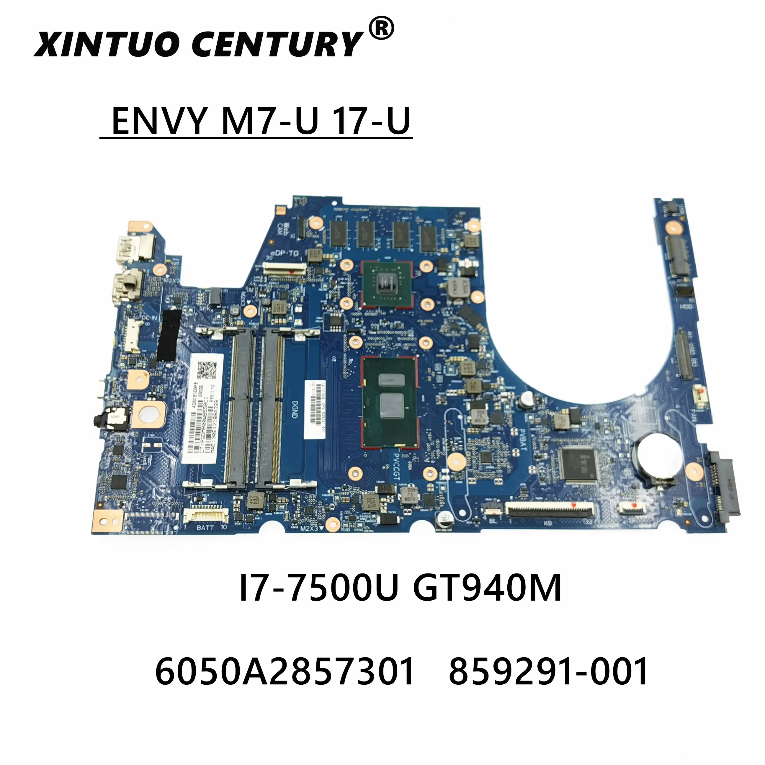 

Материнская плата для HP ENVY NOTEBOOK M7-U 17-U 859291-601, материнская плата 940MX 2 Гб, системная плата 6050A2857301-MB-A02 859291-501 859291-001
