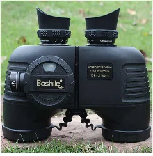 Военный охотничий HD морской бинокль boshile 10X50 зум дальномер компас телескоп окуляр водонепроницаемый азот bak4 черный