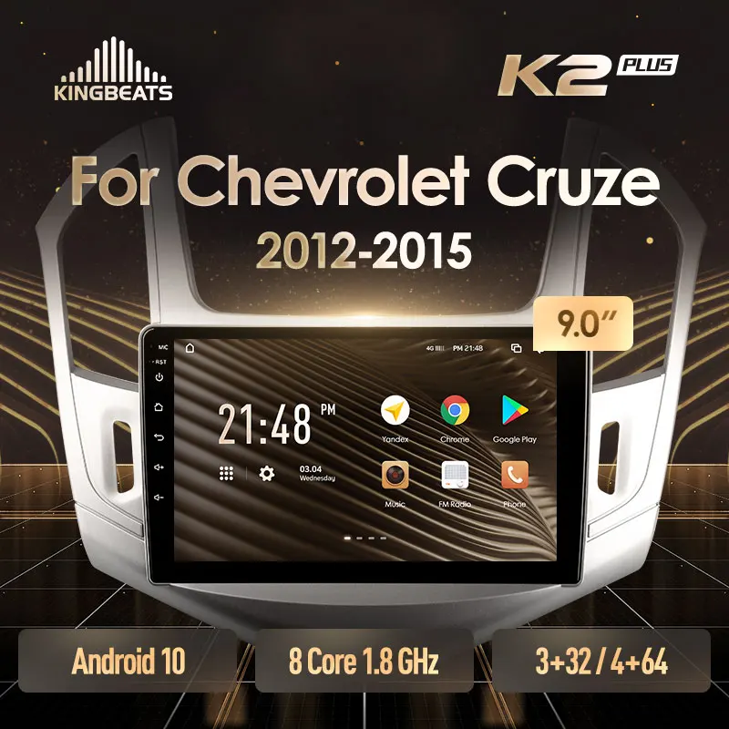 KingBeats штатное головное устройство For Chevrolet Cruze J300 J308 2012 2015 GPS Android 10 автомагнитола на