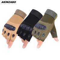 mens tactical gloves fingerless motorcycle riding bicycle gloves training fitness equipment protection combat military gloves