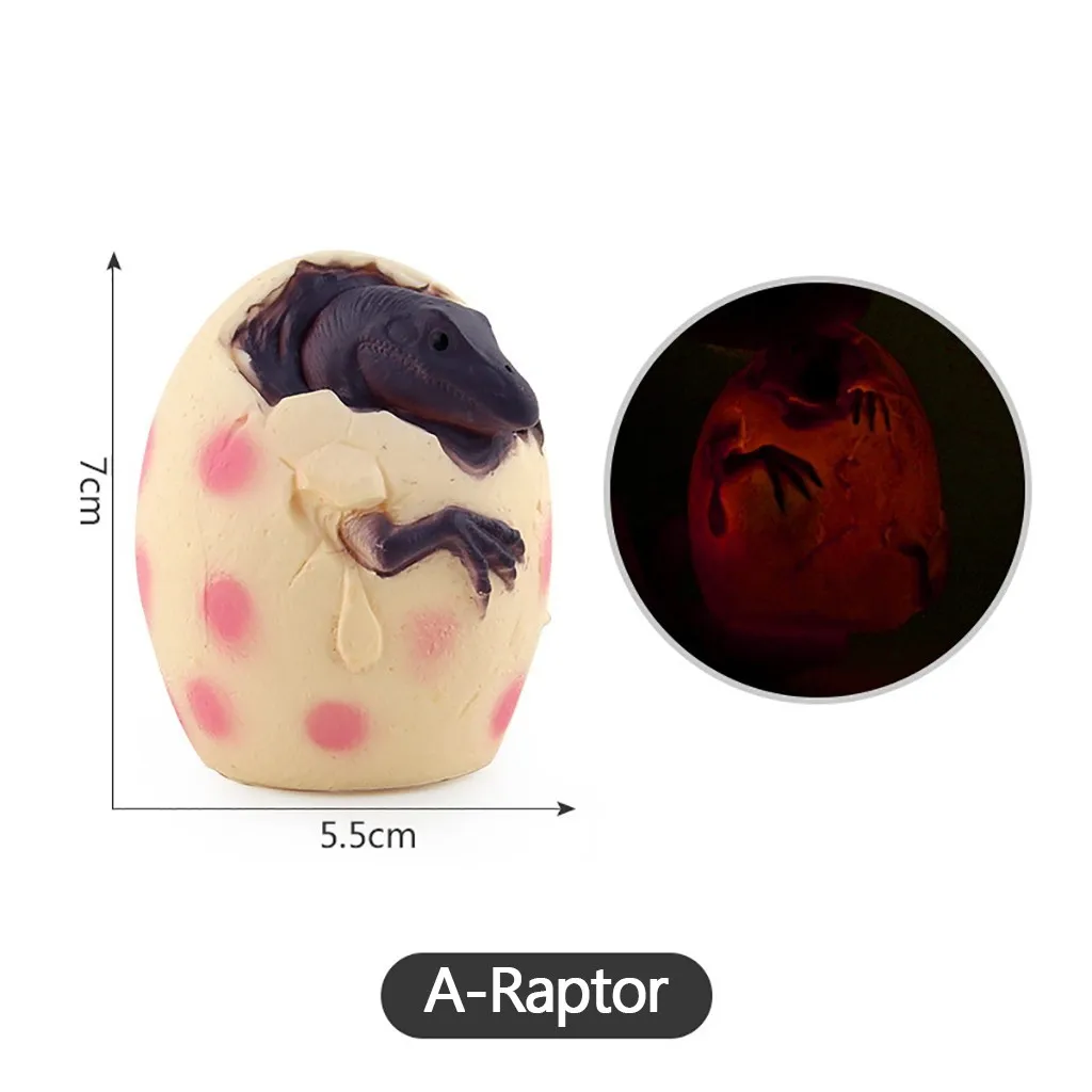 Новинка симулятор светящийся светильник динозавра яйцо модель детские игрушки