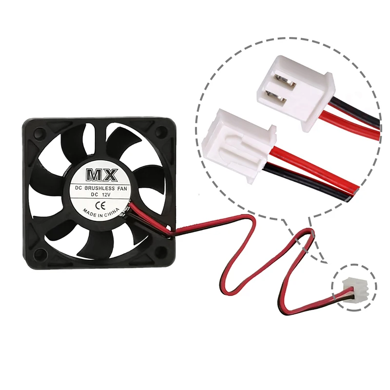 

12V&24V 2510/4010/5010 Turbo Brushless cooling Fan 3D Printer Parts 2Pin For Extruder DC Cooler Blower Part Black Plastic Fans