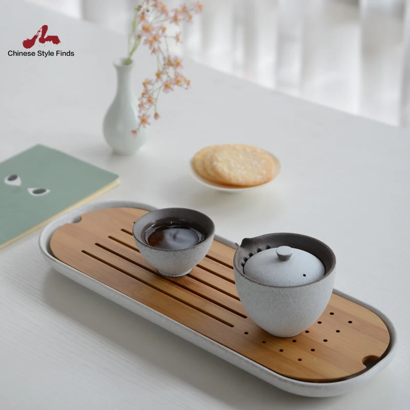 Чайный сервиз чайные принадлежности рандомный чайник чашки фарфоровый